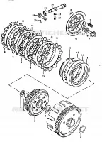 CLUTCH (F.NO.151093~) for Suzuki TS 125 1979