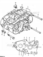 CRANKCASE for Suzuki TS 125 1979