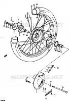 FRONT WHEEL for Suzuki TS-ER 125 1992