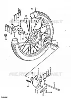 FRONT WHEEL for Suzuki TS-ER 250 1996