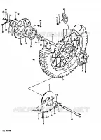 REAR WHEEL for Suzuki TS-ER 250 1996