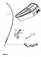 SEAT   METER CABLE GUIDE for Suzuki TS-ER 50 1979