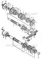 TRANSMISSION for Suzuki TS 125 1979