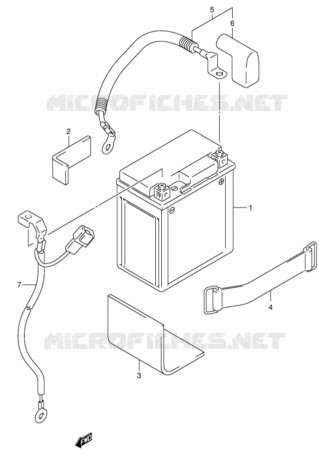 BATTERY Suzuki MOTO 125 INTRUDER 2007  VL125K7(E2)
