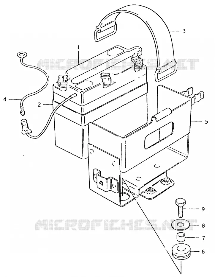 BATTERY Suzuki MOTO 125 TS-ER 1996  TS125ERT(T/X)