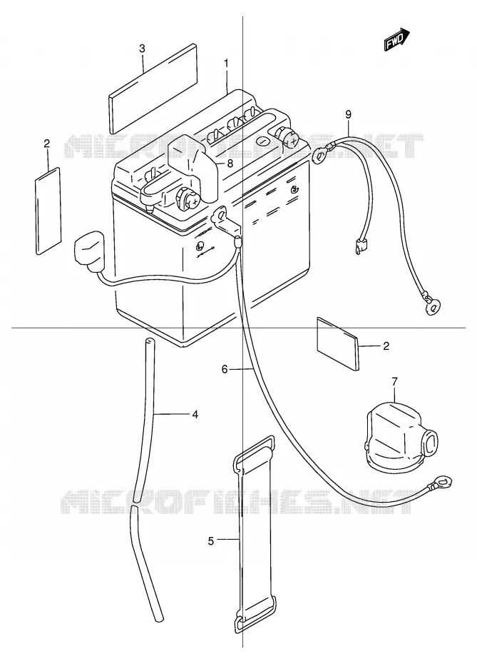 BATTERY Suzuki MOTO 125 TU 1999  TU125X(E2)