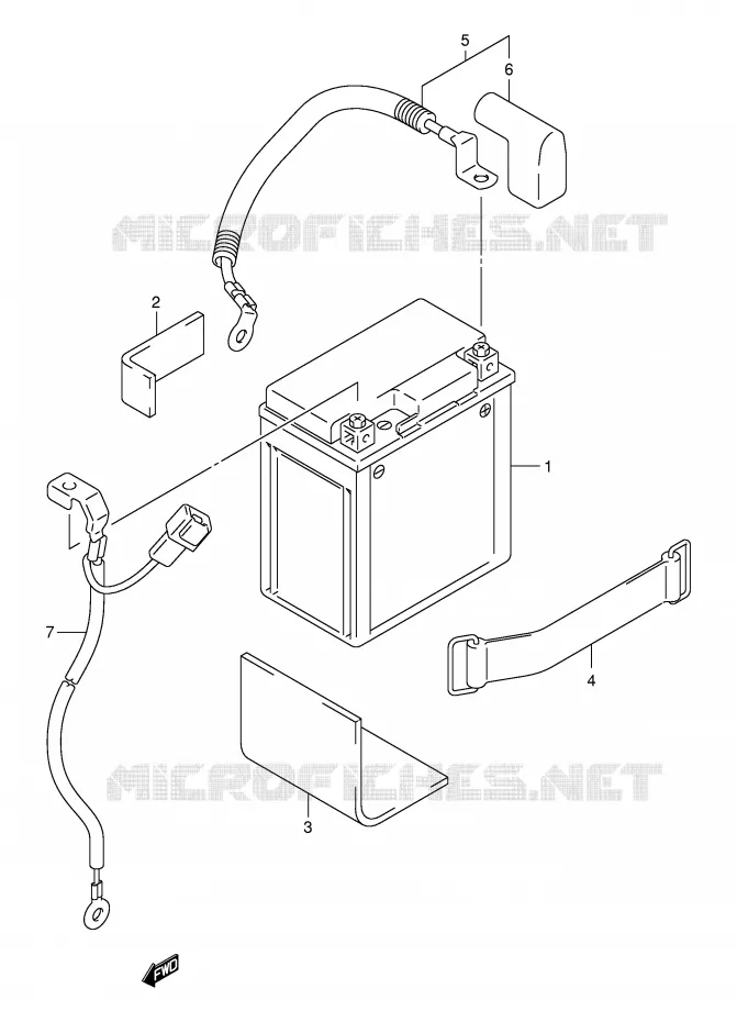 BATTERY Suzuki MOTO 250 INTRUDER 2004  VL250K4(E2)