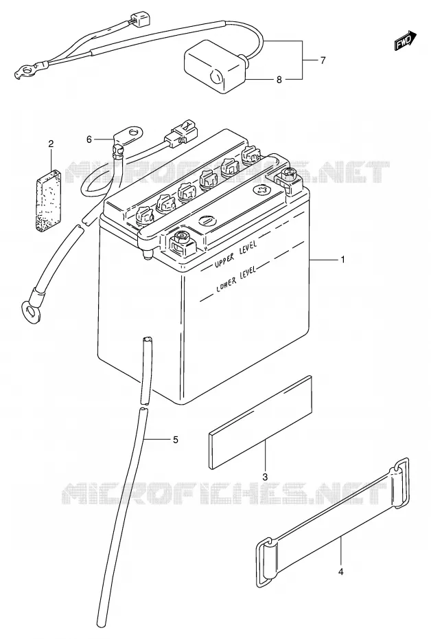 BATTERY Suzuki MOTO 250 TU 2000  TU250XY(E2)