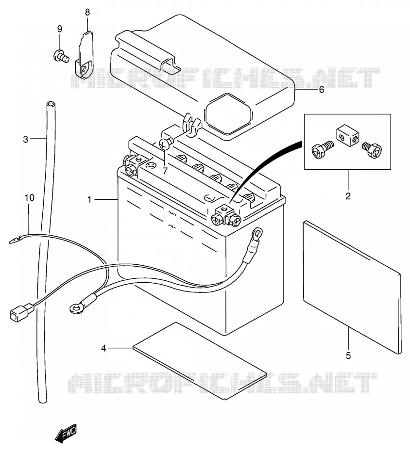 BATTERY Suzuki MOTO 800 INTRUDER 2002  VS800GLK2(E3/E28)