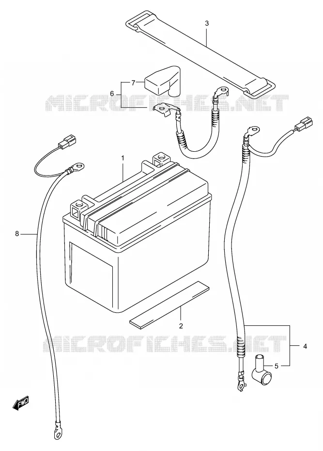 BATTERY Suzuki SCOOTER 150 BURGMAN 2002  UH150K2(P19)