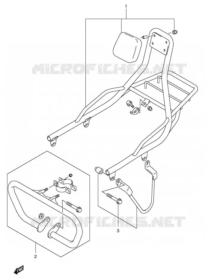 CARRIER (OPTIONAL) Suzuki MOTO 250 INTRUDER 2000  VL250Y(E2)