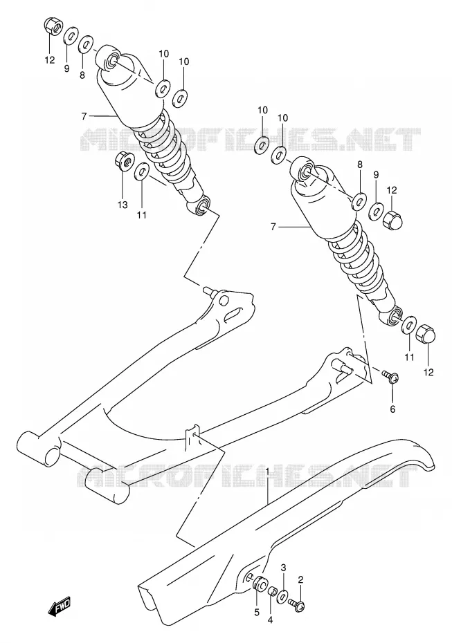 CHAIN GUARD Suzuki MOTO 250 TU 2000  TU250XY(E2)