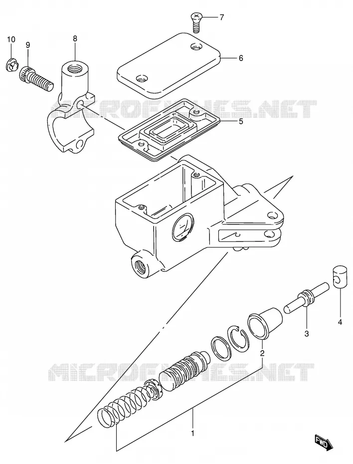 CLUTCH MASTER CYLINDER Suzuki MOTO 800 INTRUDER 1992  VS800GLN(E2)