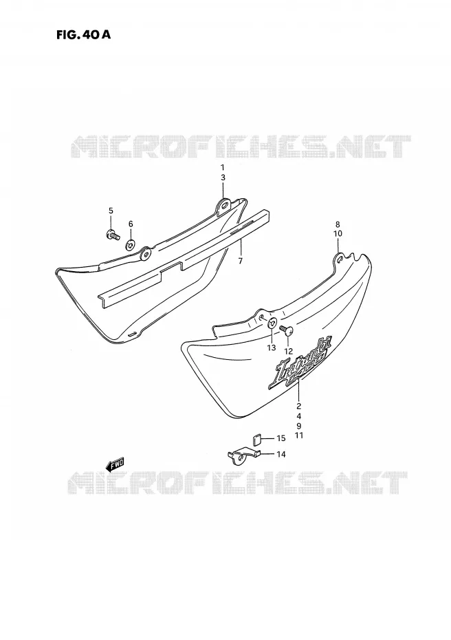 FAIRING (MODEL K/L/M) Suzuki MOTO 1400 INTRUDER 1991  VS1400GLFM(E2)