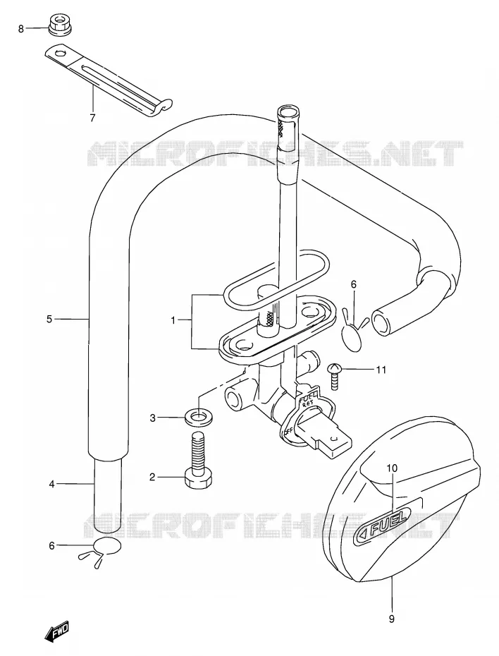 FUEL COCK Suzuki MOTO 800 VX 1990  VX800L(E4)