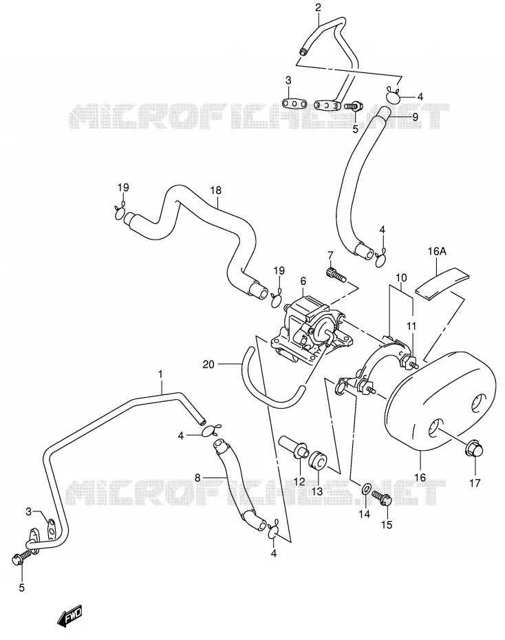 FUEL EVAP SYSTEM (MODEL K1/K2/K3/K4) Suzuki MOTO 800 VOLUSIA 2003  VL800ZK3(E2)