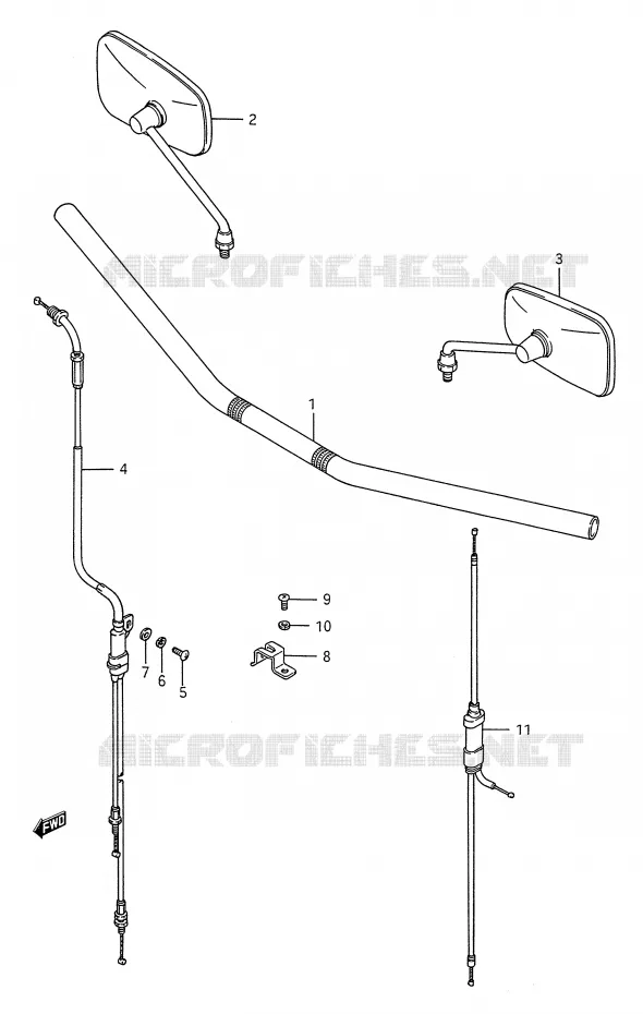 HANDLEBAR (SEE NOTE) Suzuki MOTO 1400 INTRUDER 1993  VS1400GLFP(E28)