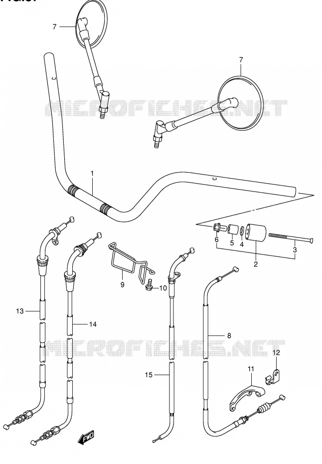 HANDLEBAR Suzuki MOTO 125 INTRUDER 2007  VL125K7(E2)