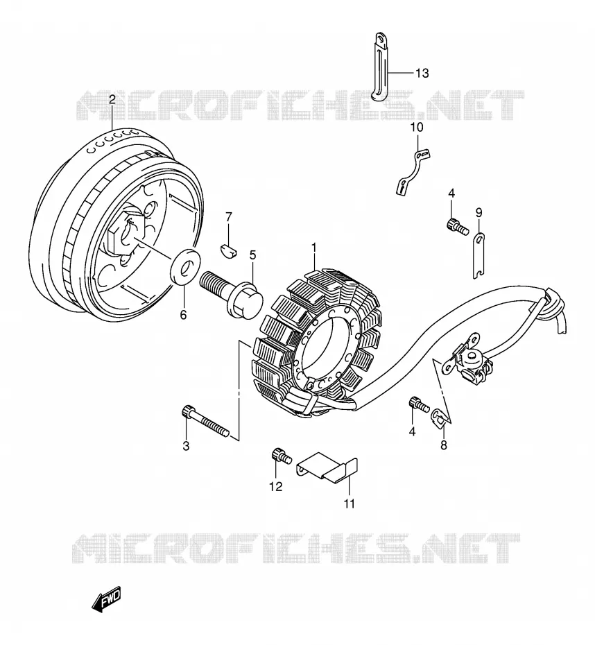 IGNITION (MODEL K1/K2/K3/K4) Suzuki MOTO 800 VOLUSIA 2003  VL800K3(E2)