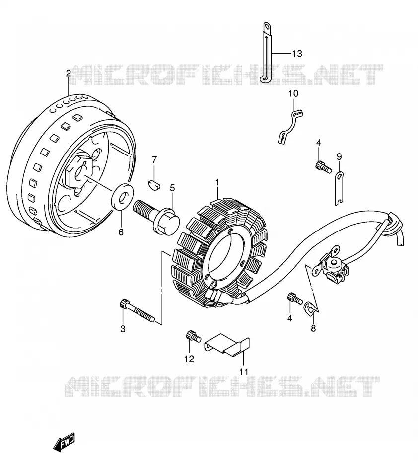IGNITION (MODEL K5) Suzuki MOTO 800 VOLUSIA 2004  VL800ZK4(E2)