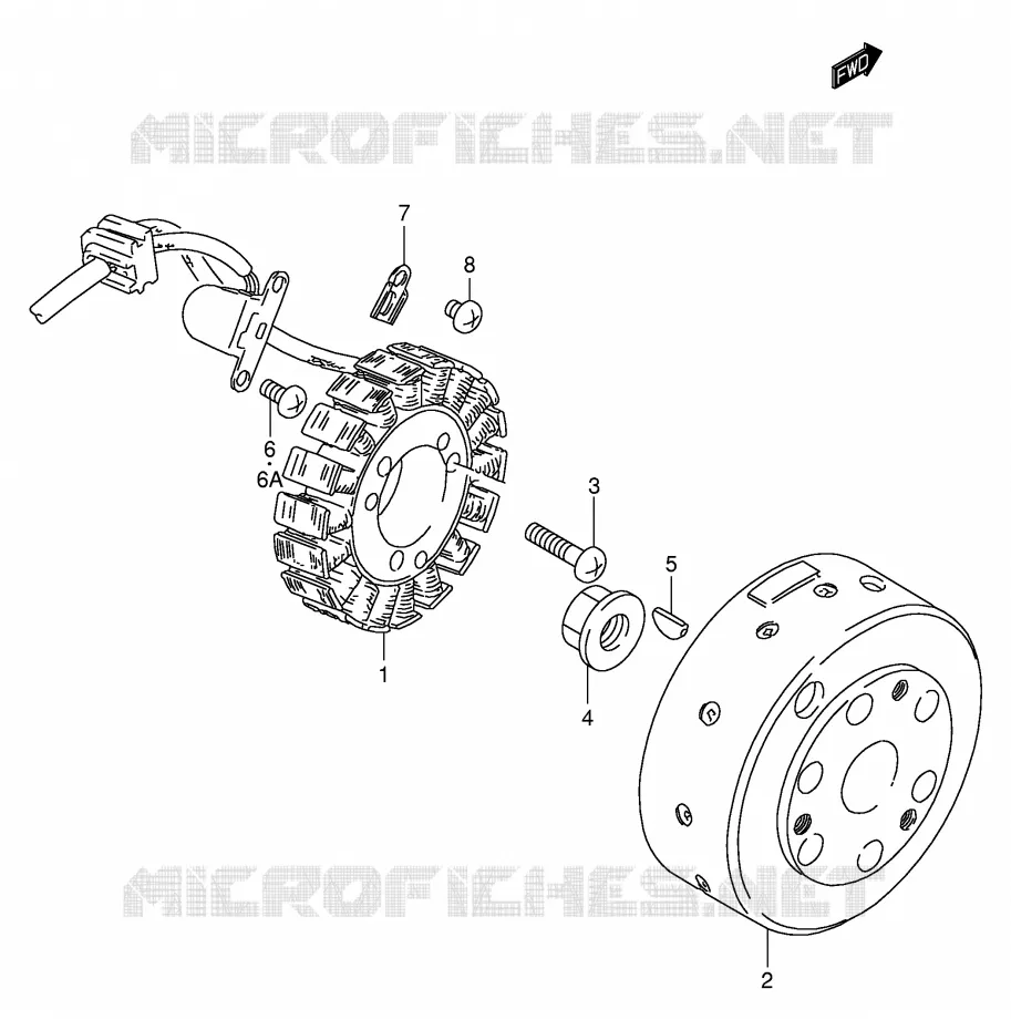 IGNITION Suzuki MOTO 250 TU 1997  TU250XV(E2)
