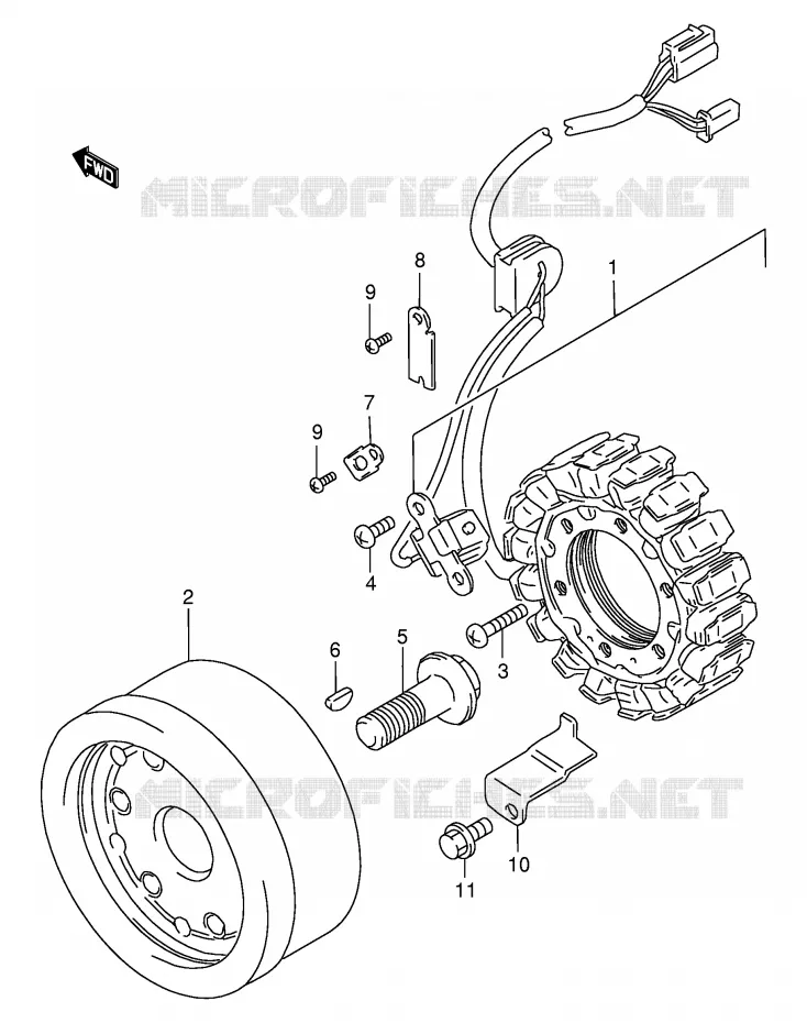 IGNITION Suzuki MOTO 800 INTRUDER 2000  VS800GLY(E2)