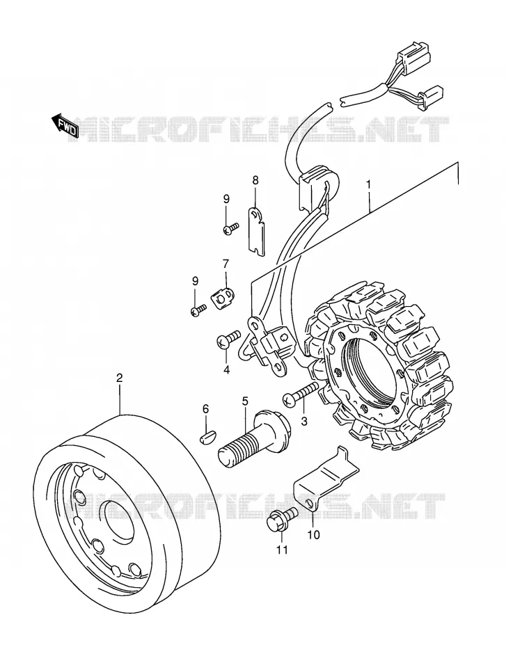 IGNITION Suzuki MOTO 800 INTRUDER 2003  VS800GLK3(E22)