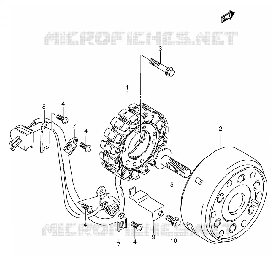 IGNITION Suzuki MOTO 800 VX 1996  VX800UT(E4)