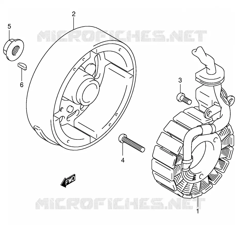 IGNITION Suzuki SCOOTER 150 UE 2001  UE150CTK1(P19)