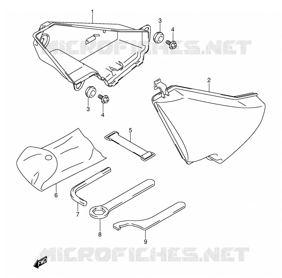 LUGGAGE BOX Suzuki MOTO 800 VOLUSIA 2005  VL800ZK5(E2)