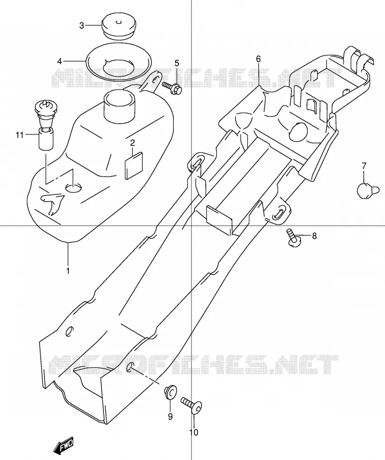 OIL TANK Suzuki MOTO 50 STREET-MAGIC 2000  TR50SY(E2)