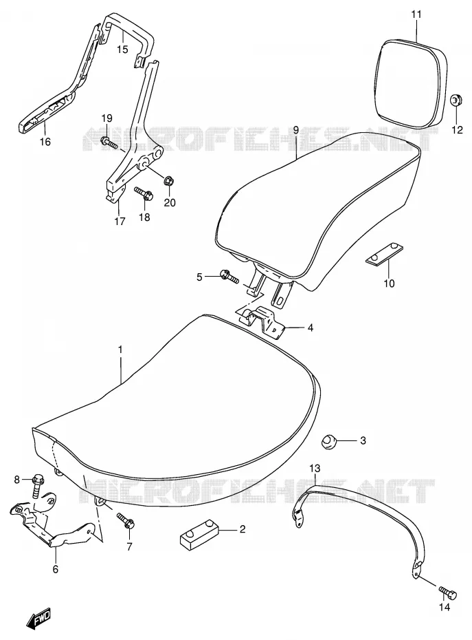 SEAT Suzuki MOTO 800 INTRUDER 1998  VS800GLW(E2)