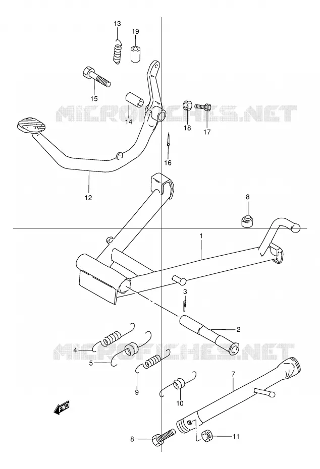 STAND Suzuki MOTO 125 TU 1999  TU125X(E2)