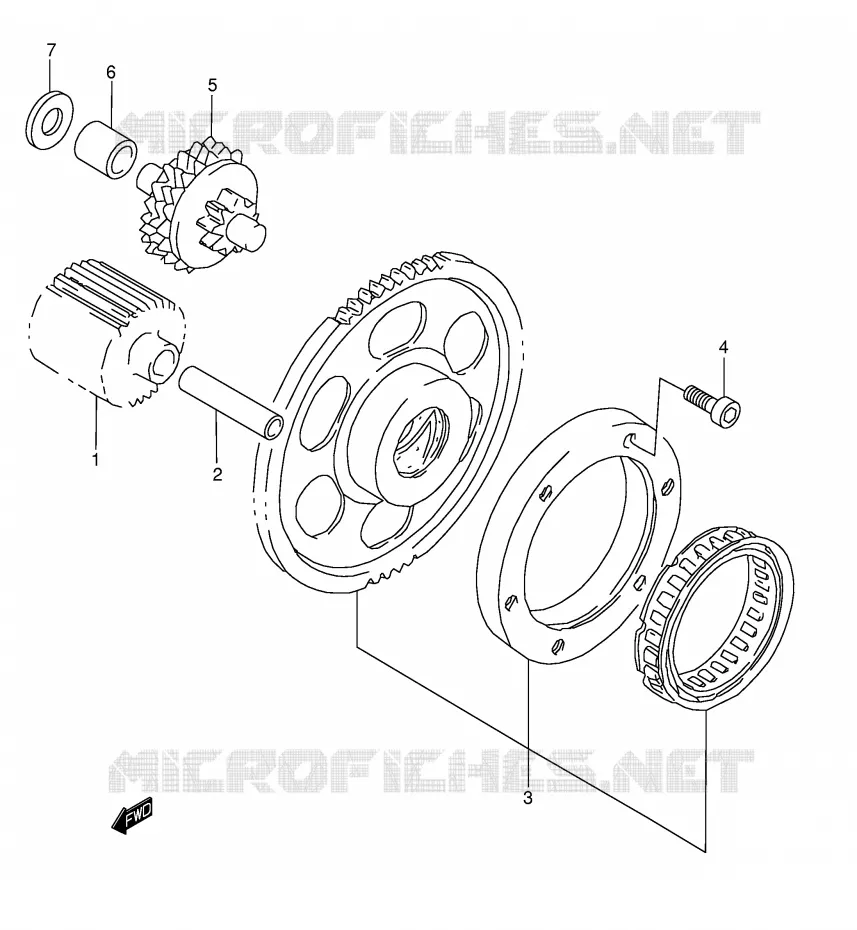 STARTER MOTOR CLUTCH Suzuki MOTO 1500 INTRUDER 2000  VL1500Y(E2)