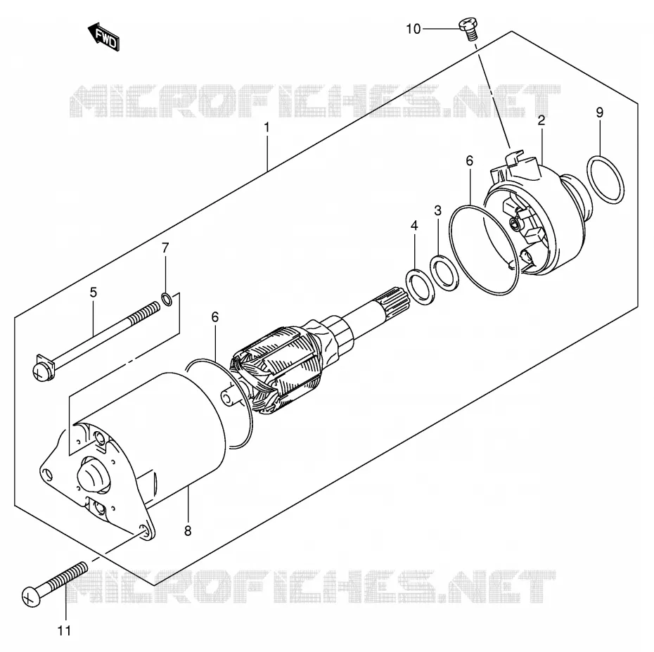 STARTER MOTOR Suzuki SCOOTER 150 UE 2001  UE150CTK1(P19)