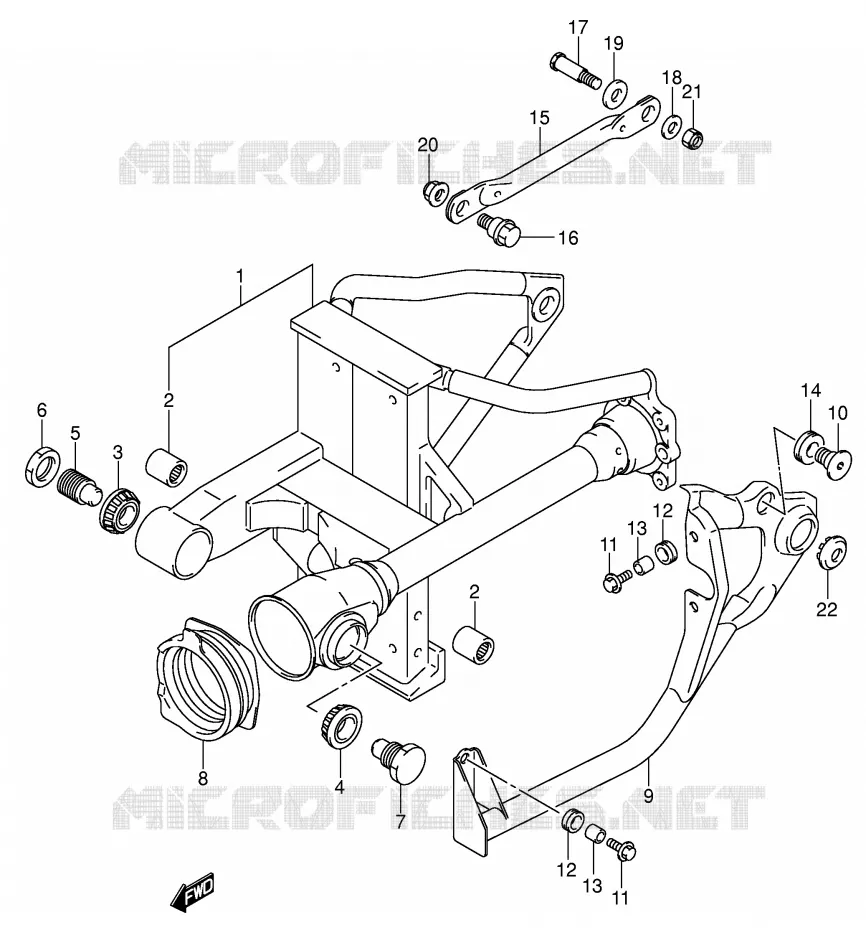 SWINGARM (MODEL K3/K4/K5) Suzuki MOTO 800 VOLUSIA 2005  VL800K5(E2)