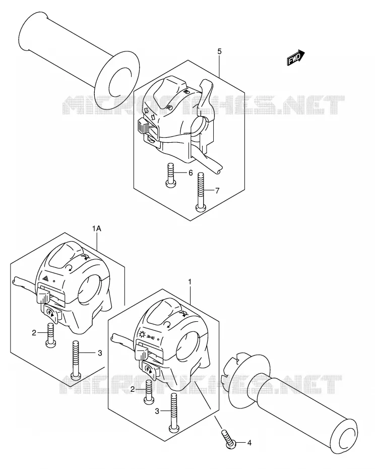 SWITCHES Suzuki MOTO 125 INTRUDER 2002  VL125UK2(E2)