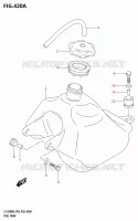 FUEL TANK for Suzuki QUADSPORT 50 2025