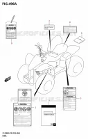 LABEL (P03) for Suzuki QUADSPORT 50 2025