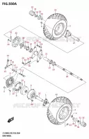 REAR WHEEL for Suzuki QUADSPORT 50 2025