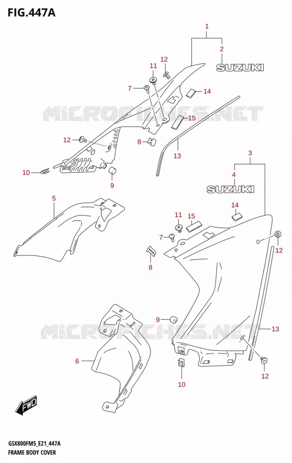 FAIRING Suzuki MOTO 800 GSX 2025  GSX800FRQ 2025 M5 (E21)