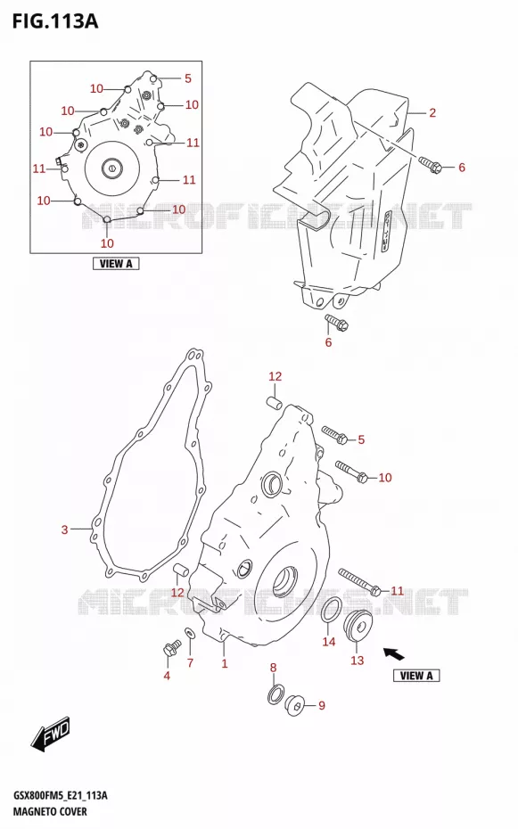 MAGNETO COVER Suzuki MOTO 800 GSX 2025  GSX800FRQ 2025 M5 (E21)