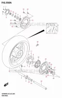 REAR WHEEL for Suzuki GSX 800 2025