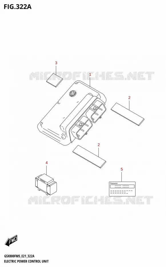 ELECTRIC POWER CONTROL UNIT Suzuki MOTO 800 GSX 2025  GSX800FUQ 2025 M5 (E21)