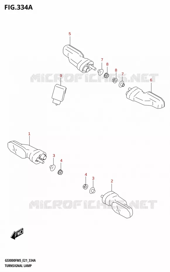 INDICATORS Suzuki MOTO 800 GSX 2025  GSX800FUQ 2025 M5 (E21)