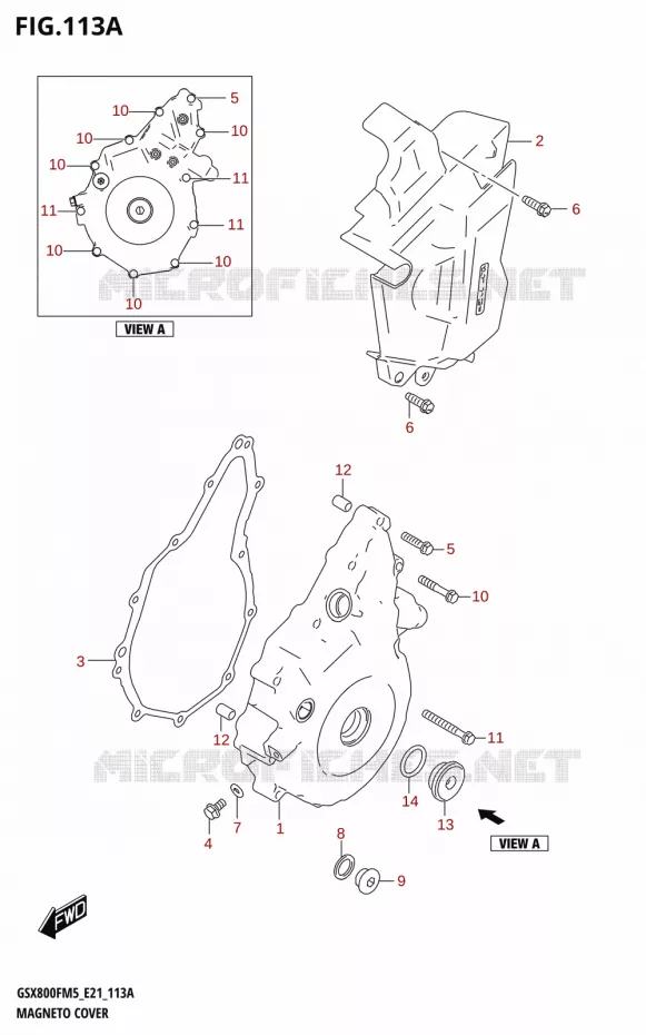 MAGNETO COVER Suzuki MOTO 800 GSX 2025  GSX800FUQ 2025 M5 (E21)