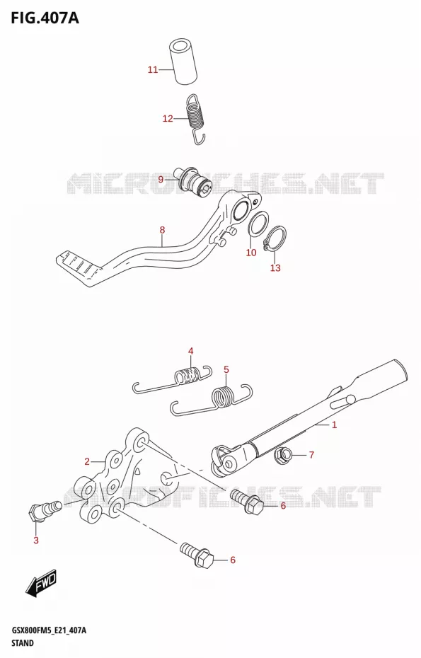 STAND Suzuki MOTO 800 GSX 2025  GSX800FUQ 2025 M5 (E21)