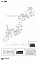 LABEL (GSX800RQ:M5:E03) for Suzuki GSX 800 2025