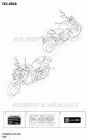 LABEL (GSX800RQ:M5:E28) for Suzuki GSX 800 2025