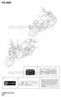 LABEL (GSX800RQ:M5:E33) for Suzuki GSX 800 2025